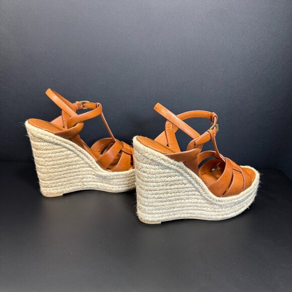 YSL Tribute Ambra Leather Espadrille - Size 38 - Picture 8 of 13
